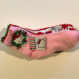 Hello Kitty Christmas Holiday Socks Pack Of 5 New